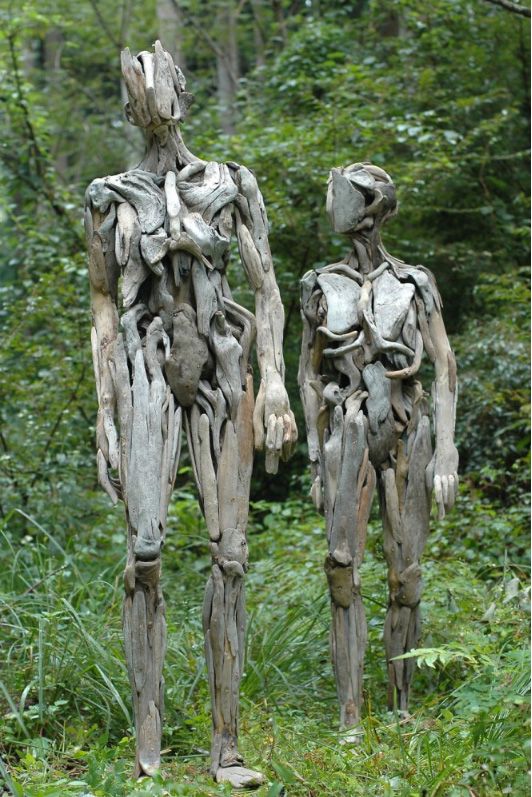 Creepy Wood Statues Are Both Beautiful and Horrifying