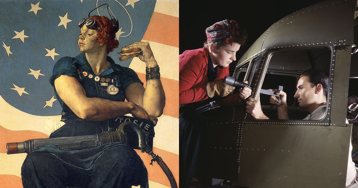 Rosie The Riveter Meet The Inspiration Behind Rockwell S Famous